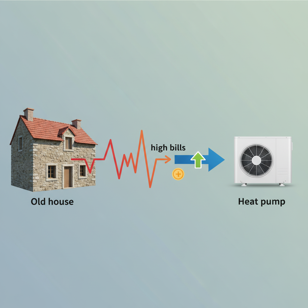 Toplotna črpalka za staro hišo: Je naložba smiselna?